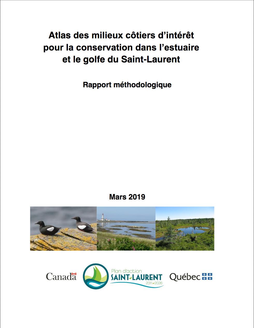 Atlas des milieux côtiers d’intérêt pour la conservation dans l’estuaire et le golf du Saint-Laurent