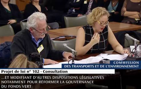 Commission des transports et de l'environnement - projet de loi 102